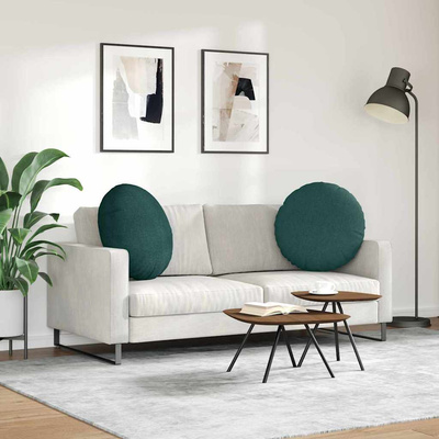 Poduszki na siedziska 2 pcs Ciemna zieleń ?80 x 29 cm tkanina