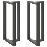 Nogi do stołu barowego w kształcie litery T 2 szt. Antracyt 60x35x(110-111) cm Stal