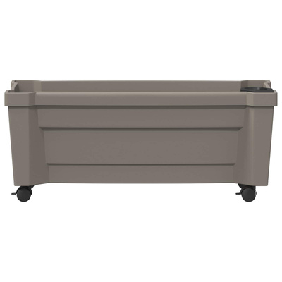 Donica Calypso z kółkami Szary 79 x 35 x 33 cm PP