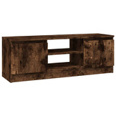 vidaXL Szafka pod TV, z drzwiczkami, przydymiony dąb, 102x30x36 cm