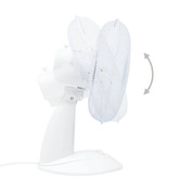 vidaXL Wentylator stołowy, 3 prędkości, 30 cm, 40 W, biały
