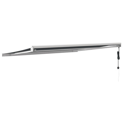 vidaXL Zwijana markiza, antracytowa, 4x3 m, tkanina i aluminium