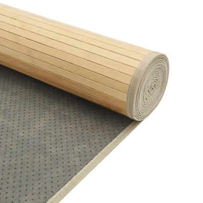 vidaXL Dywan prostokątny, jasny naturalny, 100x300 cm, bambusowy
