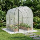 Szklarnia z ramą 160 x 200 x 192,5 cm PVC przezroczysty