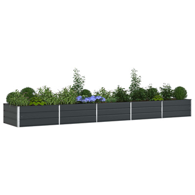 Donica Antracyt 480 x 100 x 45 cm Stal Galwanizowana