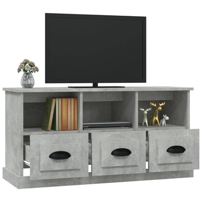 vidaXL Szafka pod TV, szarość betonu, 100x35x50 cm