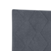 Łóżko z funkcją przechowywania LED z materacem ciemnoszary