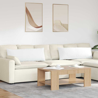 Poduszki na sofę 2 pcs Biały 120 x 40 cm tkanina