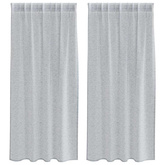 Firany Voile 2 pcs Ciemnoszary 175 x 140 cm Poliester