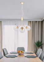 Lampa wisząca złota 3xE14 żyrandol Dani 33-79015