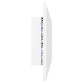 vidaXL Lustro łazienkowe z LED, białe, 90x8,5x37 cm, akryl