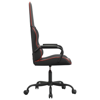 vidaXL Fotel gamingowy, czarno-czerwony, sztuczna skóra wariant 4