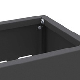 Stojak na Parasol Deszczowy Czarny 28 x 12 x 41 cm Stal