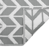 vidaXL Dywan na zewnątrz, szary, 190x290 cm, PP