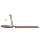 Składane maty plażowe, 2 szt., stal i tkanina, brązowe