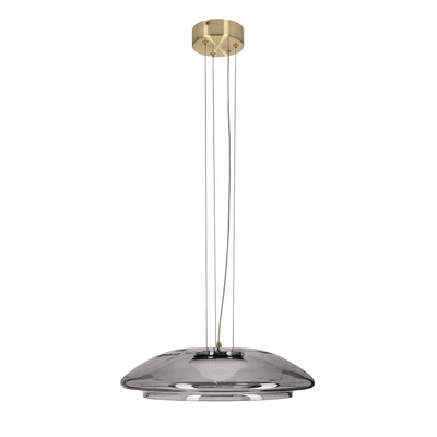 Lampa wisząca Ombre 42 szklana nad stół dymiony klosz GX53