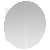 Szafka łazienkowa z lustrem i LED, biała, 54x54x17,5 cm