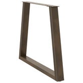 Nogi do stołu jadalnego w kształcie litery V 3 szt. Naturalna stal 70x(72-73,3) cm Stal