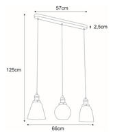 Lampa wisząca K-8036A-3 z serii SAMANTA