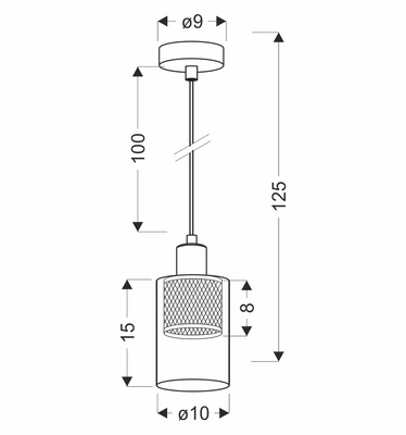 Lampa wisząca Cabi z bursztynowym kloszem pojedyncza szklana E14