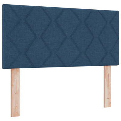 Łóżko z pojemnikiem i materacem LED niebieski 90 x 200 cm