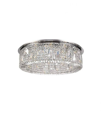 Plafon kryształowy glamour, nowoczesny 80cm  STELLA SILVER
