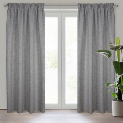 Zasłona Jula popielata 140x270