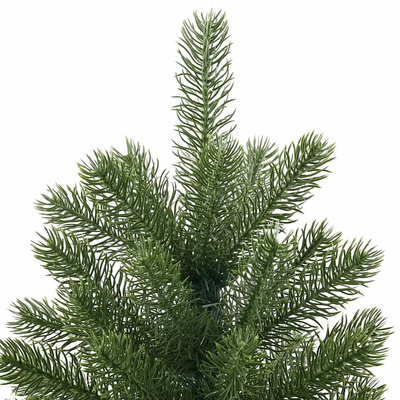 Sztuczna choinka z podstawą Zielony 210 cm PVC, PE i stal
