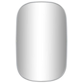 vidaXL Lustro ścienne, srebrne, 70x45 cm