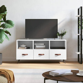 vidaXL Szafka pod TV, biała, 102x36x50 cm, materiał drewnopochodny wariant 5