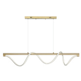 Lampa wisząca Serpente DDXZ003 55W złota - wężyk splot