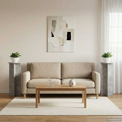 Stojak na rośliny 2 pcs Betonowy szary ?40 x 100 cm