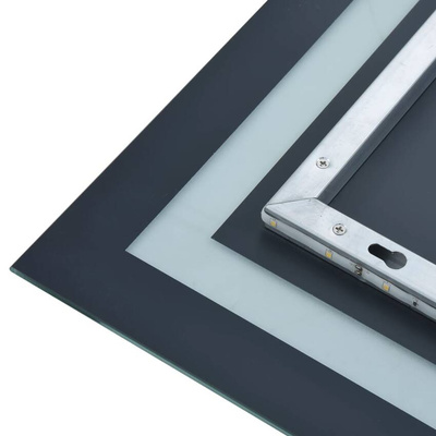 vidaXL Ścienne lustro łazienkowe z LED i czujnikiem dotykowym 60x80 cm
