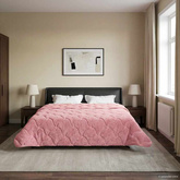 Letni Kołdra Różowy 220 x 260 cm Mikrofibra i Fleece Teddy