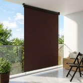 Roleta brązowy 120 x 250 cm Materiał i Aluminium