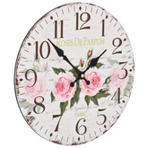 vidaXL Zegar ścienny w stylu vintage, kwiat, 30 cm