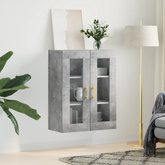 vidaXL Szafka wisząca, szarość betonu, 69,5x34x90 cm wariant 7