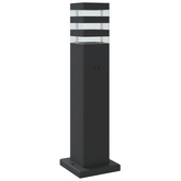 Zewnętrzna lampa stojąca, czarna, 50 cm, aluminium