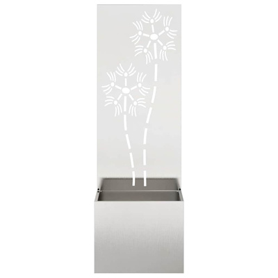 Ekran zapewniający prywatność w ogrodzie Srebrny 50 x 150 cm