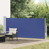 Zwijana markiza boczna, 140 x 300 cm, niebieska