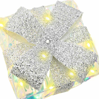 Pudełko Prezentowe 3 pcs Ciepła biel 20 x 20 x 20 cm PET
