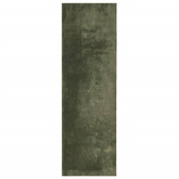 vidaXL Dywan HUARTE z krótkim włosiem, zielony, 80x250 cm