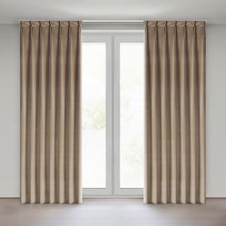 Zasłona Melanie ciemnobeżowa 80x270