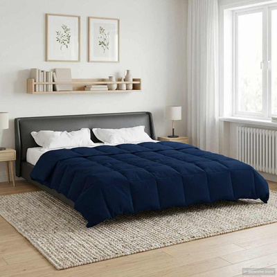 Kołdra na cały rok Ciemnoniebieski 240 x 260 cm Mikrofibra