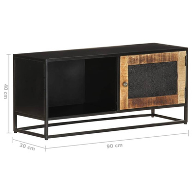 vidaXL Szafka pod TV, 90x30x40 cm, surowe drewno mango