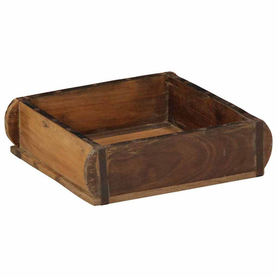 Taca Brązowy 29 x 31 x 10 cm Lite Drewno Recyklingowe