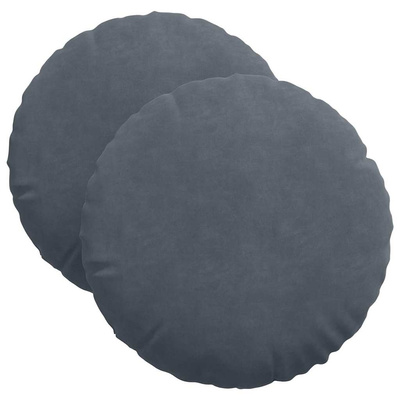 Poduszki na siedziska 2 pcs Ciemnoszary ? 40 x 13 cm Aksamit