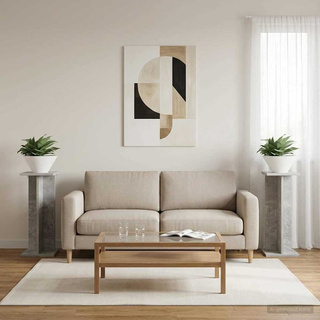 Stojak na rośliny 2 pcs Betonowy Szary 25 x 25,5 x 60,5 cm
