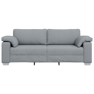 Sofa 3-osobowa Jasnoszary 220 cm tkanina
