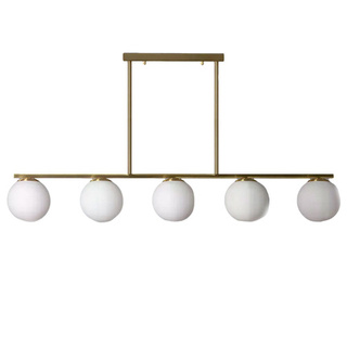 Lampa Wisząca Złota Kule Mleczne Abruzzo Marche 6xE27